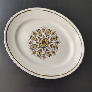 Vintage c.60s | Swinnerton's Ironstone oval platter | paisley green